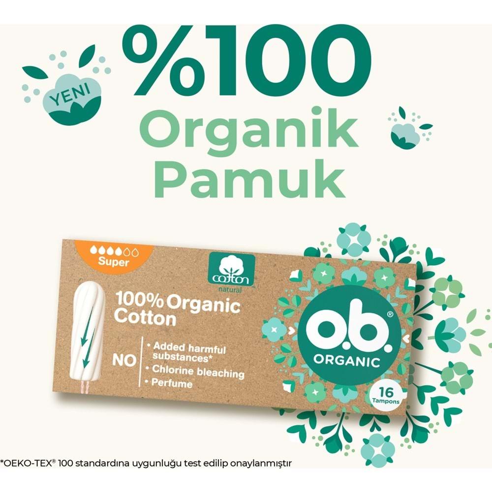 O.B Organic Süper Tampon 16 Lı Pk
