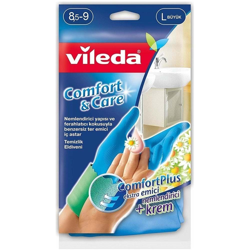 Vileda Comfort & Care Temizlik Eldiveni No:8.5-9 (Büyük)