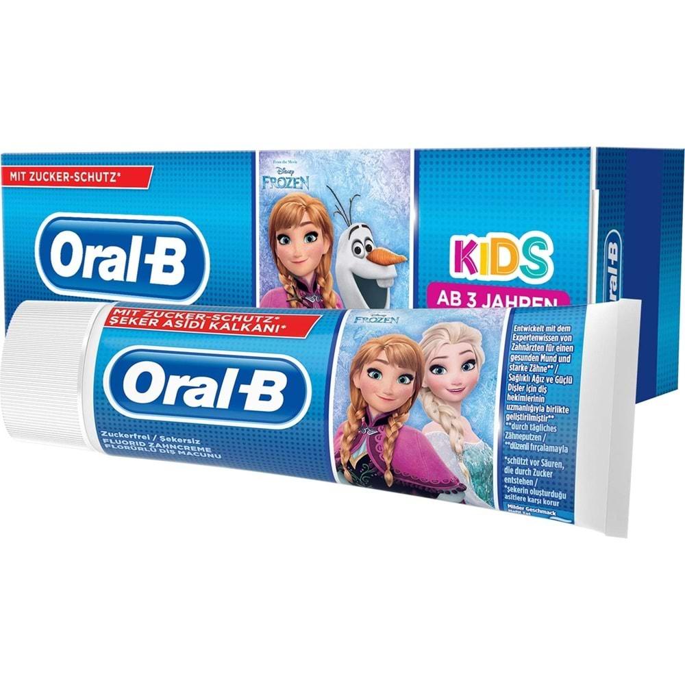 Oral-B Pro Expert Stages Çocuk Diş Macunu Frozen & Cars 75ML (3 Yaş ve Üstü) (Seçenekli) - Pembe