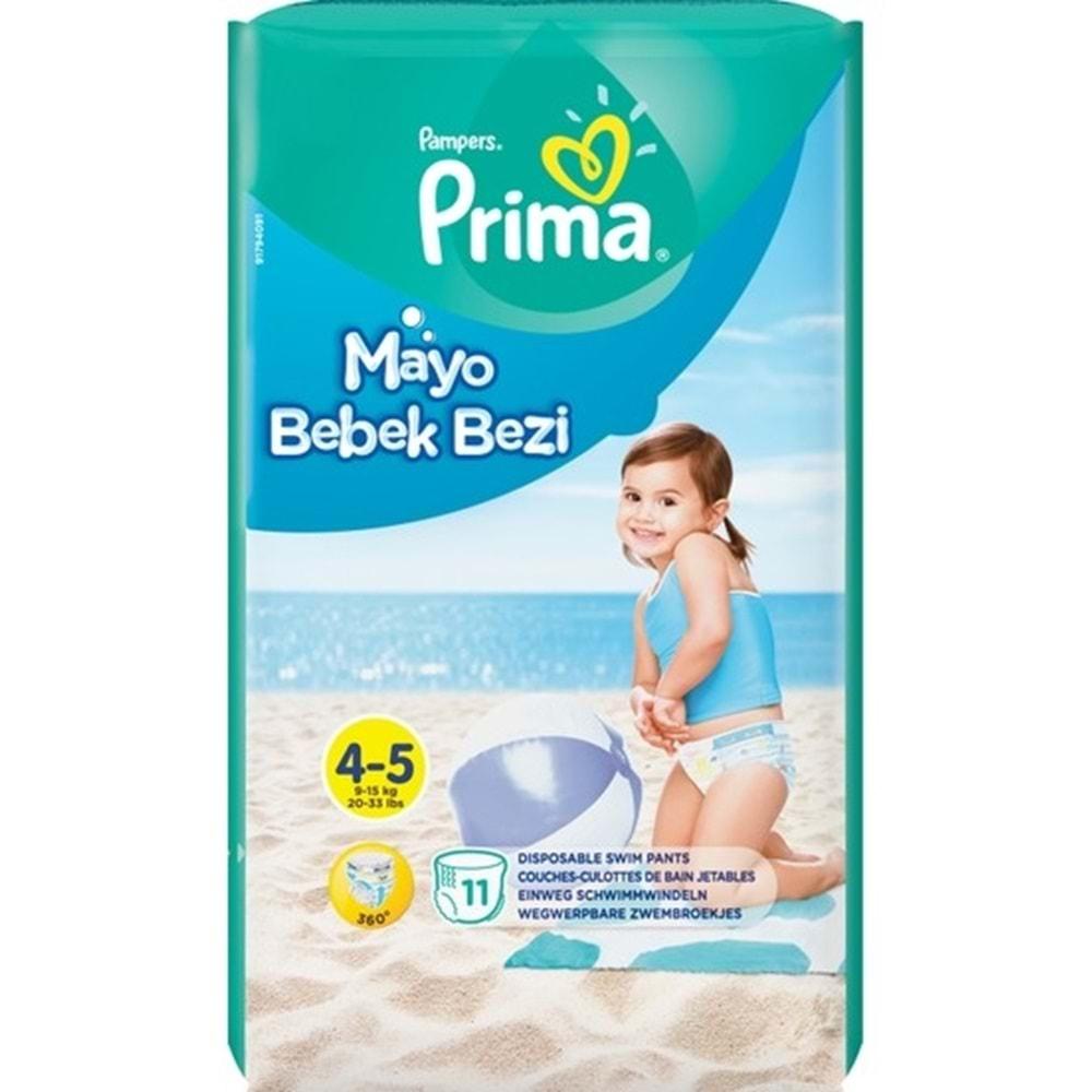 Prima Mayo Bebek Bezi Beden:4 (9-15Kg) Maxi 11 Adet Tekli Pk