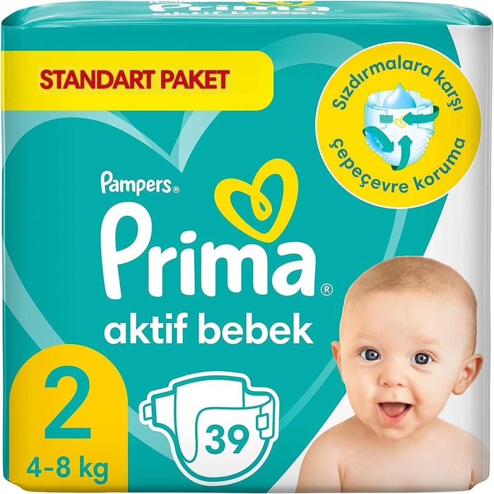 Prima Bebek Bezi Beden:2 (4-8Kg) Mini 39 Adet Ekonomik Pk