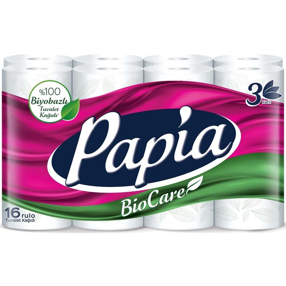Papia Tuvalet Kağıdı (3 Katlı) 16 Lı Pk Bio Care