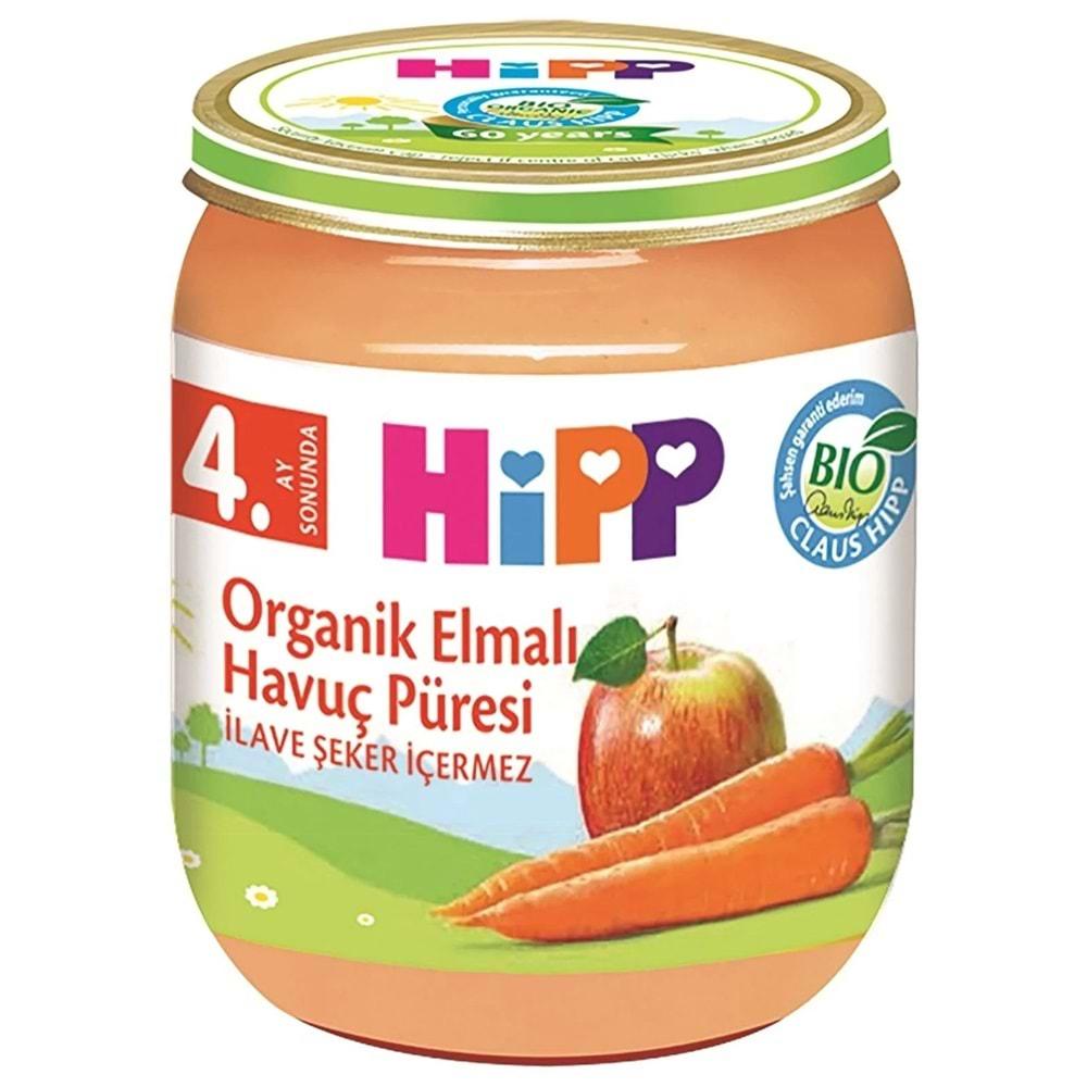 Hipp Organik Kavanoz Maması 125Gr Elmalı Havuç Püresi
