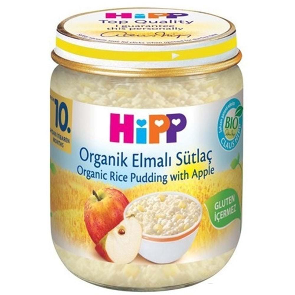 Hipp Organik Kavanoz Maması 200Gr Elmalı Sütlaç