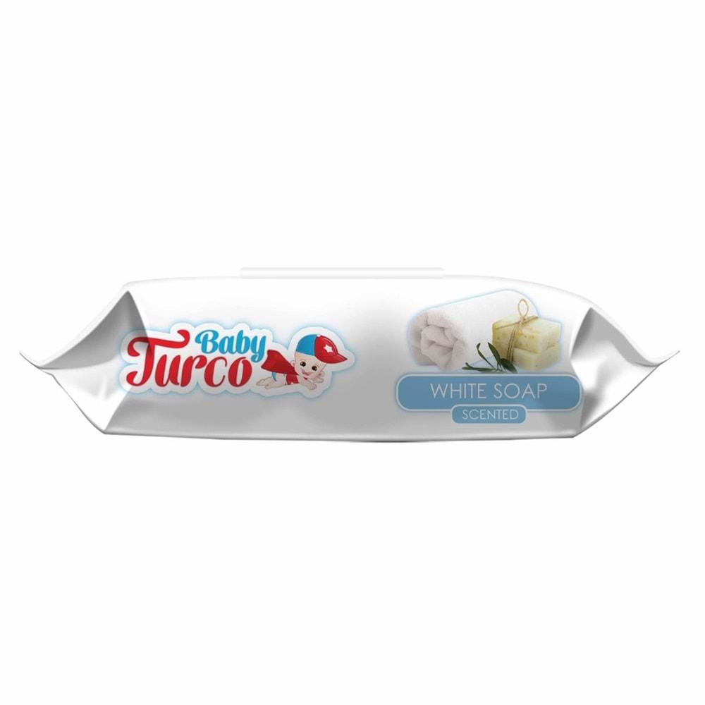 Baby Turco Islak Havlu Mendil 90 Yaprak Plastik Kapaklı Karma 9 Lu Set (Klasik-Beyaz Sabun)
