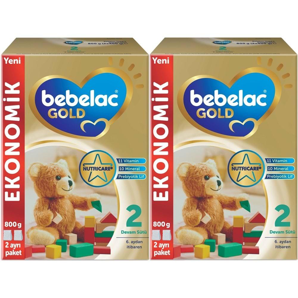 Bebelac Gold 800GR No:2 Devam Sütü (6-9 Ay) (2 Li Set)
