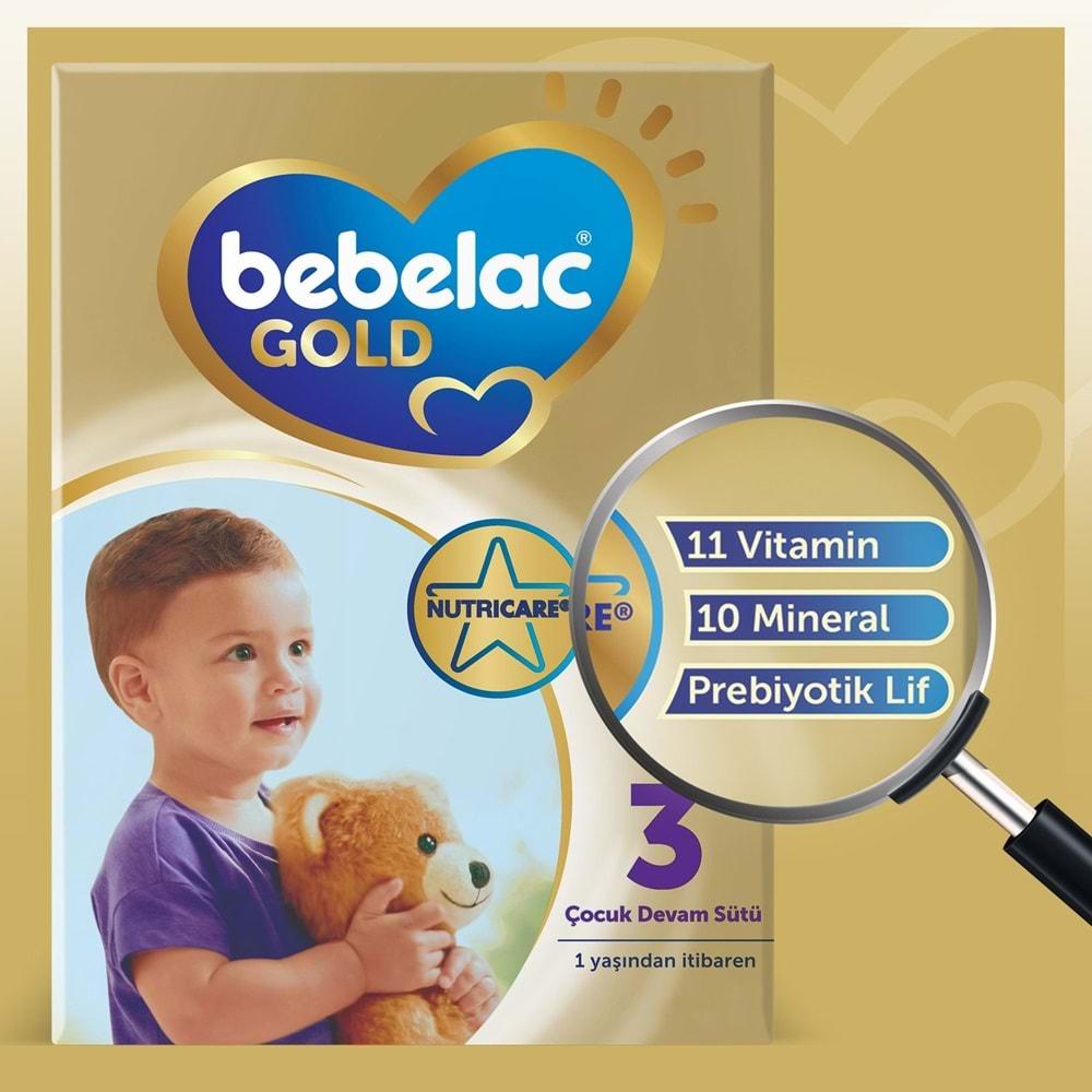 Bebelac Gold 800GR No:3 Devam Sütü (1+ Yaş) (3 Lü Set)