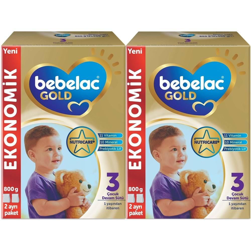 Bebelac Gold 800GR No:3 Devam Sütü (1+ Yaş) (6 Lı Set)