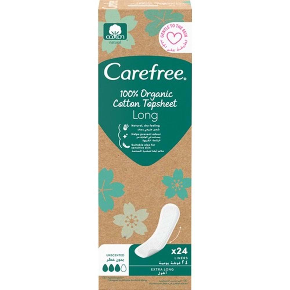 O.B Carefree Günlük Ped Organic Cotton Topsheet Uzun 96 Adet (4PK*24)