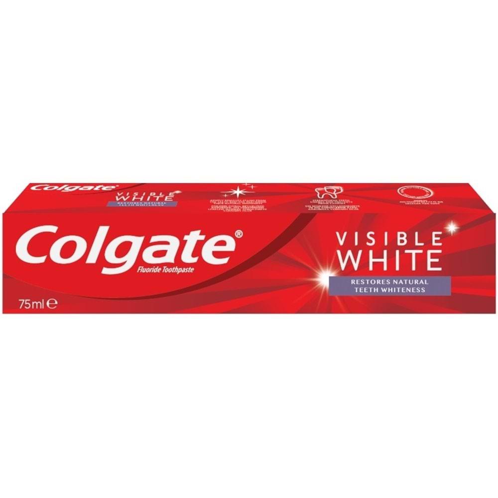 Colgate Diş Macunu 75ML Visible White/Görünür Beyazlık (24 Lü Set)