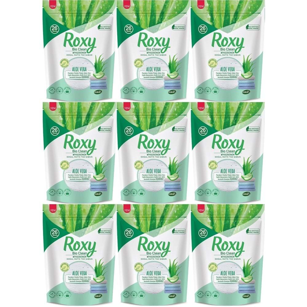 Dalan Roxy Bio Clean Matik Sabun Tozu 800GR Aloe Vera (9 Lu Set) (234 Yıkama)