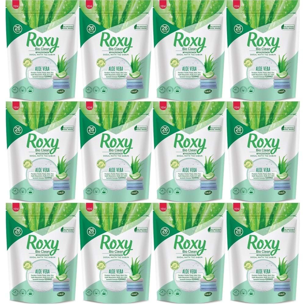 Dalan Roxy Bio Clean Matik Sabun Tozu 800GR Aloe Vera (12 Li Set) (312 Yıkama)