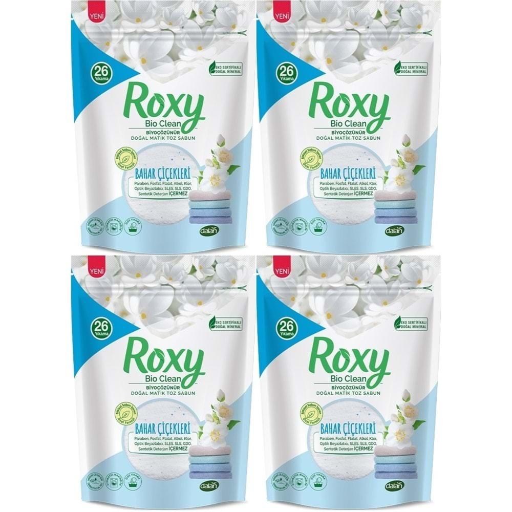 Dalan Roxy Bio Clean Matik Sabun Tozu 800GR Bahar Çiçekleri (4 Lü Set) (104 Yıkama)