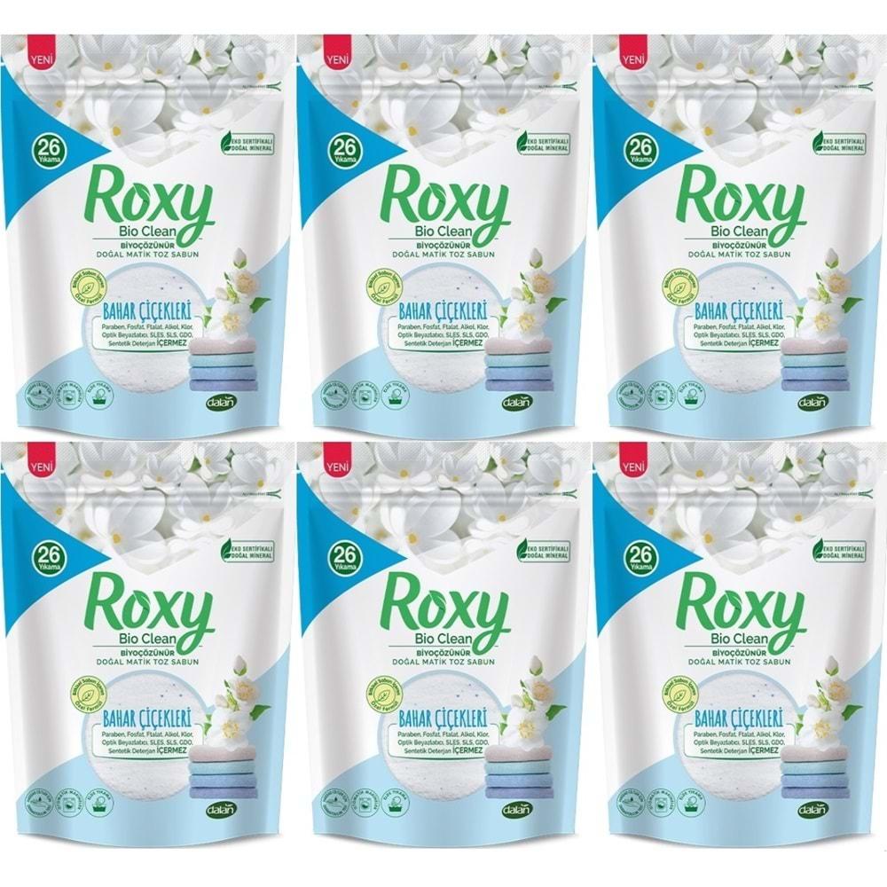 Dalan Roxy Bio Clean Matik Sabun Tozu 800GR Bahar Çiçekleri (6 Lı Set) (156 Yıkama)