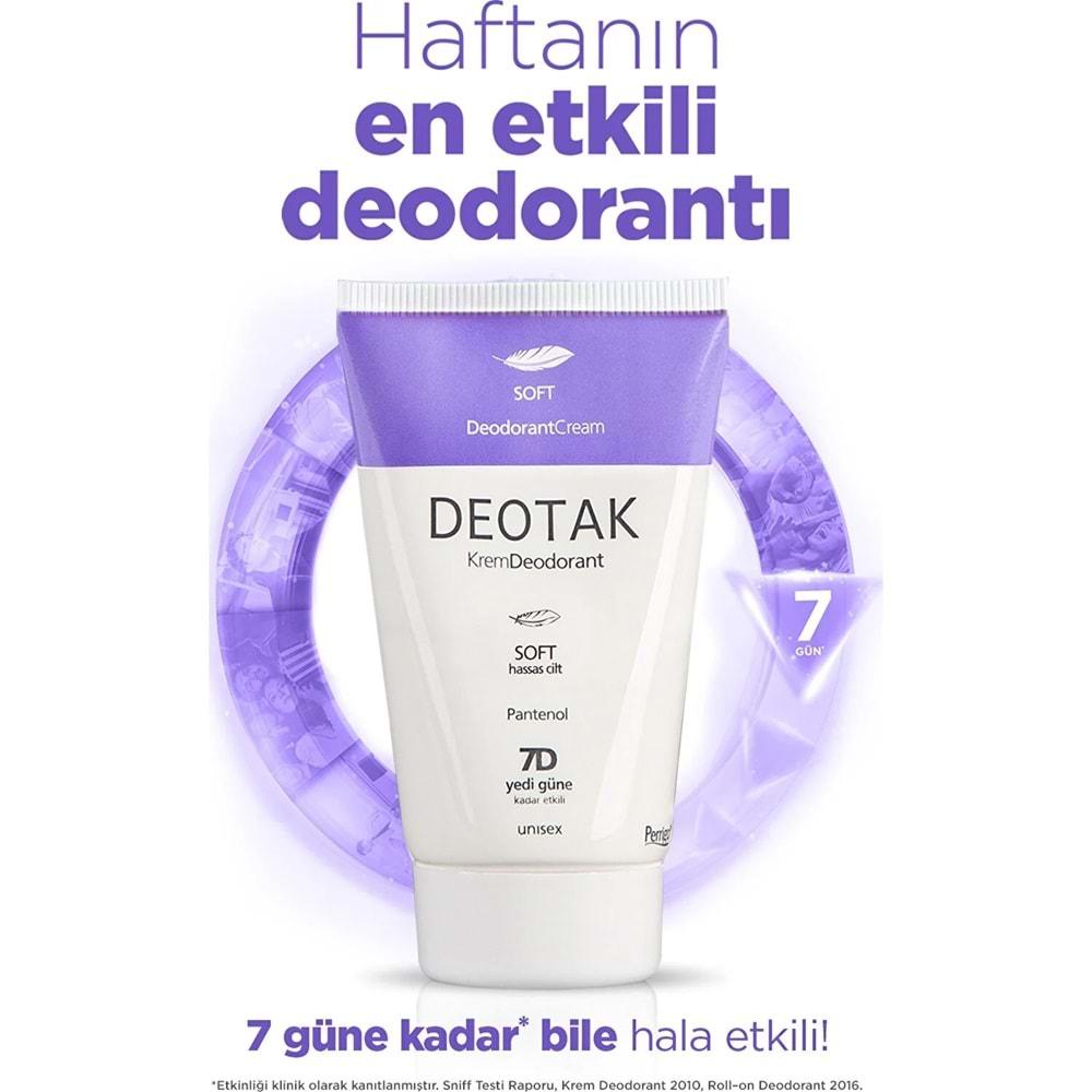 Deotak Krem Deodorant 35ML Soft (Hassas Cilt) (4 Lü Set)