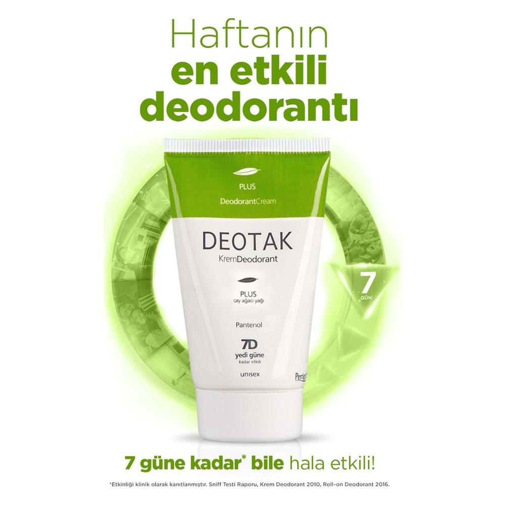 Deotak Krem Deodorant 35ML Plus (Çay Ağaçı Yağı) (6 Lı Set)