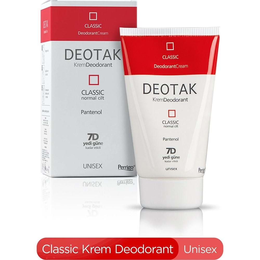 Deotak Krem Deodorant 35ML (Normal Cilt/Mentol/Hassas/Çay Ağacı Yağı) Karma (4 Lü Set)