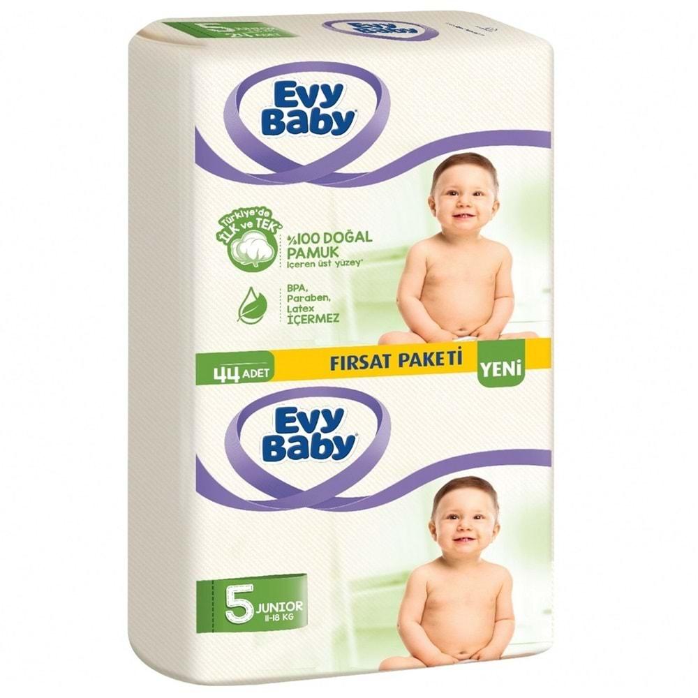 Evy Baby Bebek Bezi Beden:5 (11-18KG) Junior 176 Adet Avantaj Fırsat Pk