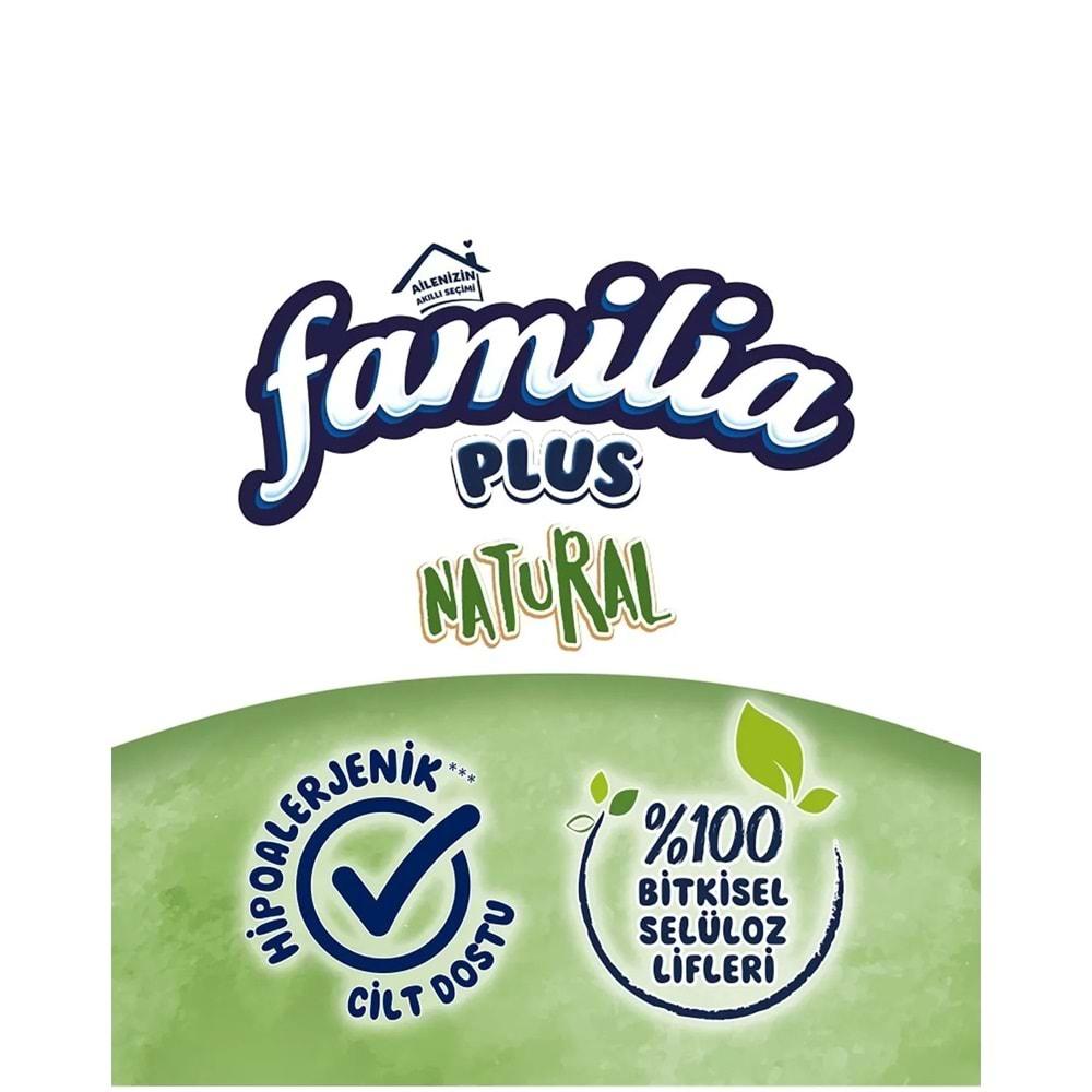 Familia Plus Tuvalet Kağıdı 3 Katlı 80 Li Paket Natural Organik Bambu Özlü (2PK*40)