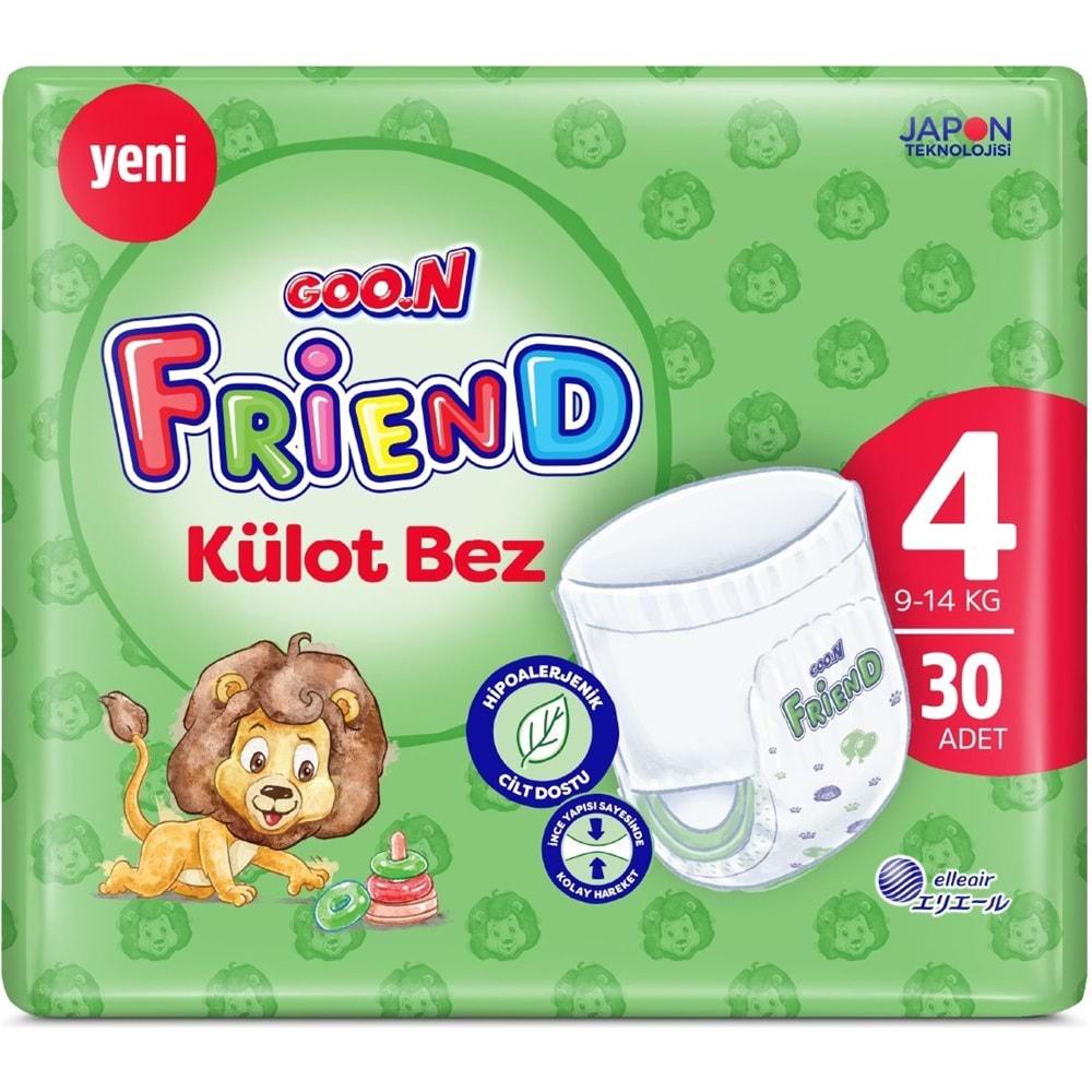 Goon Friend Külot Bebek Bezi Beden:4 (9-14KG) Maxi 120 Adet Jumbo Aylık Fırsat Pk