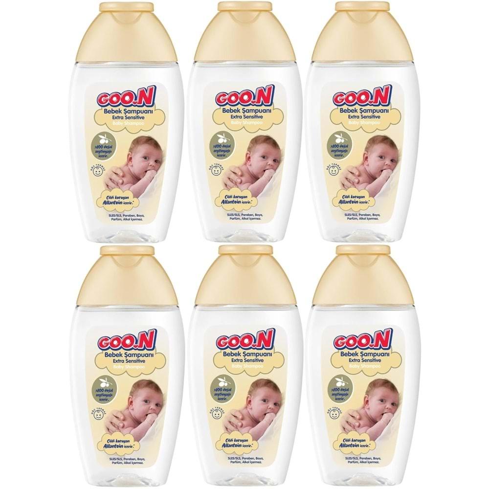 Goon Bebek Saç ve Vücut Şampuanı 200ML Ekstra Sensitive/Hassas (6 Lı Set)