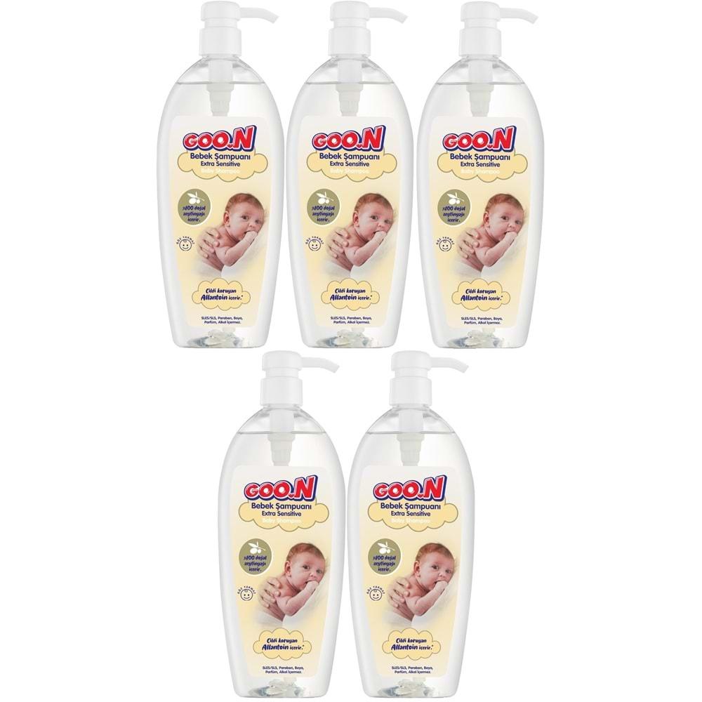Goon Bebek Şampuanı 700ML Ekstra Sensitive/Hassas (5 Li Set)