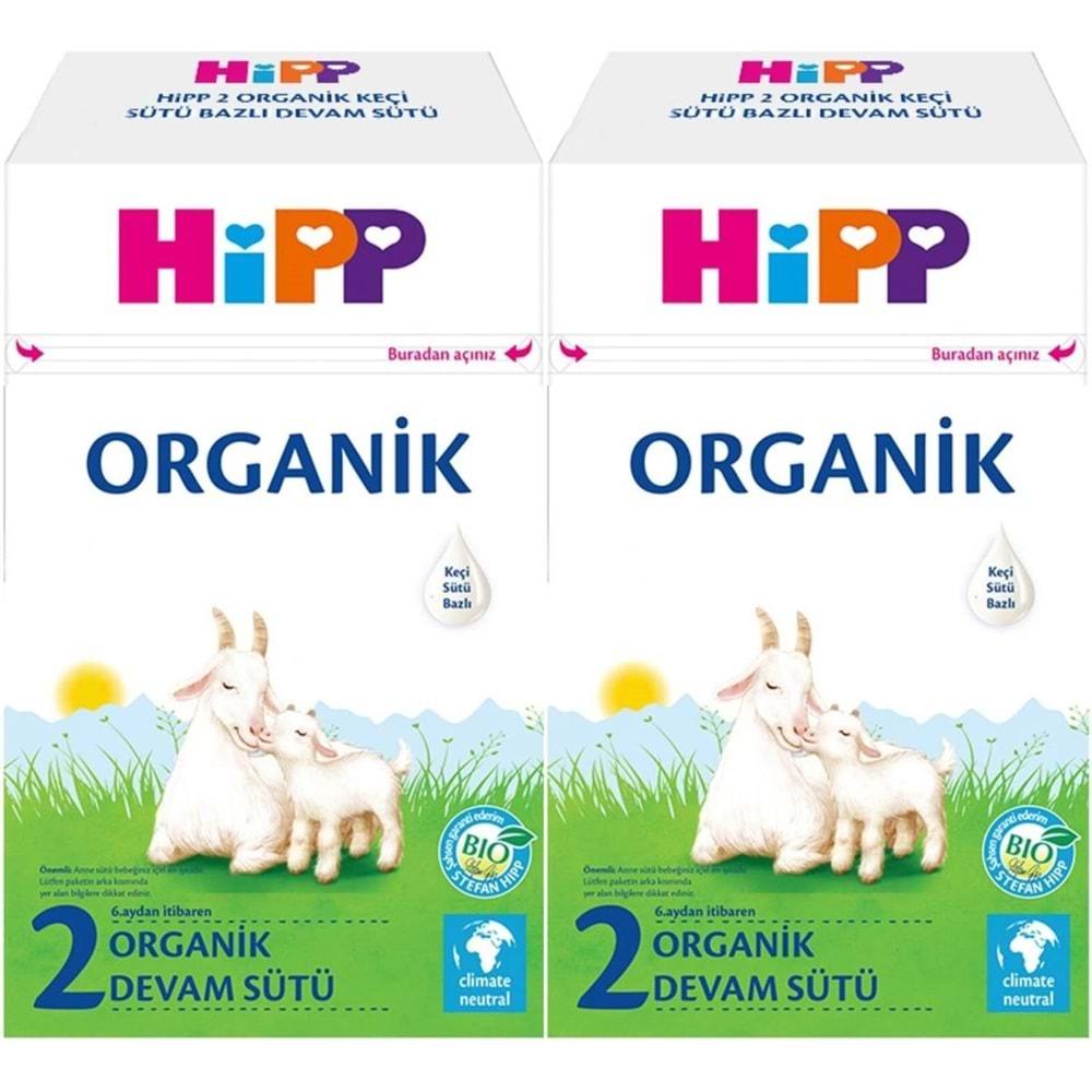 Hipp Organik Keçi Sütü Bazlı Devam Sütü 400GR No:2 (6.Aydan İtibaren) (2 Li Set)