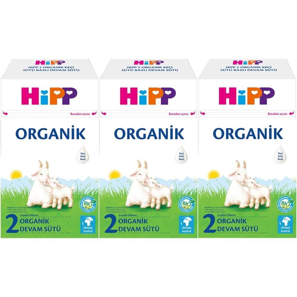 Hipp Organik Keçi Sütü Bazlı Devam Sütü 400GR No:2 (6.Aydan İtibaren) (3 Lü Set)