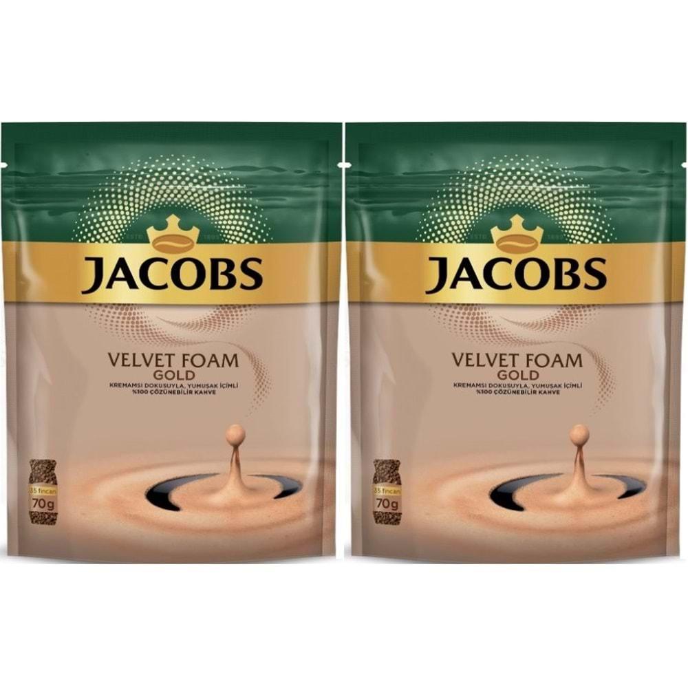 Jacobs Velvet Gold Foam Kahve 70GR (2 Li Set)