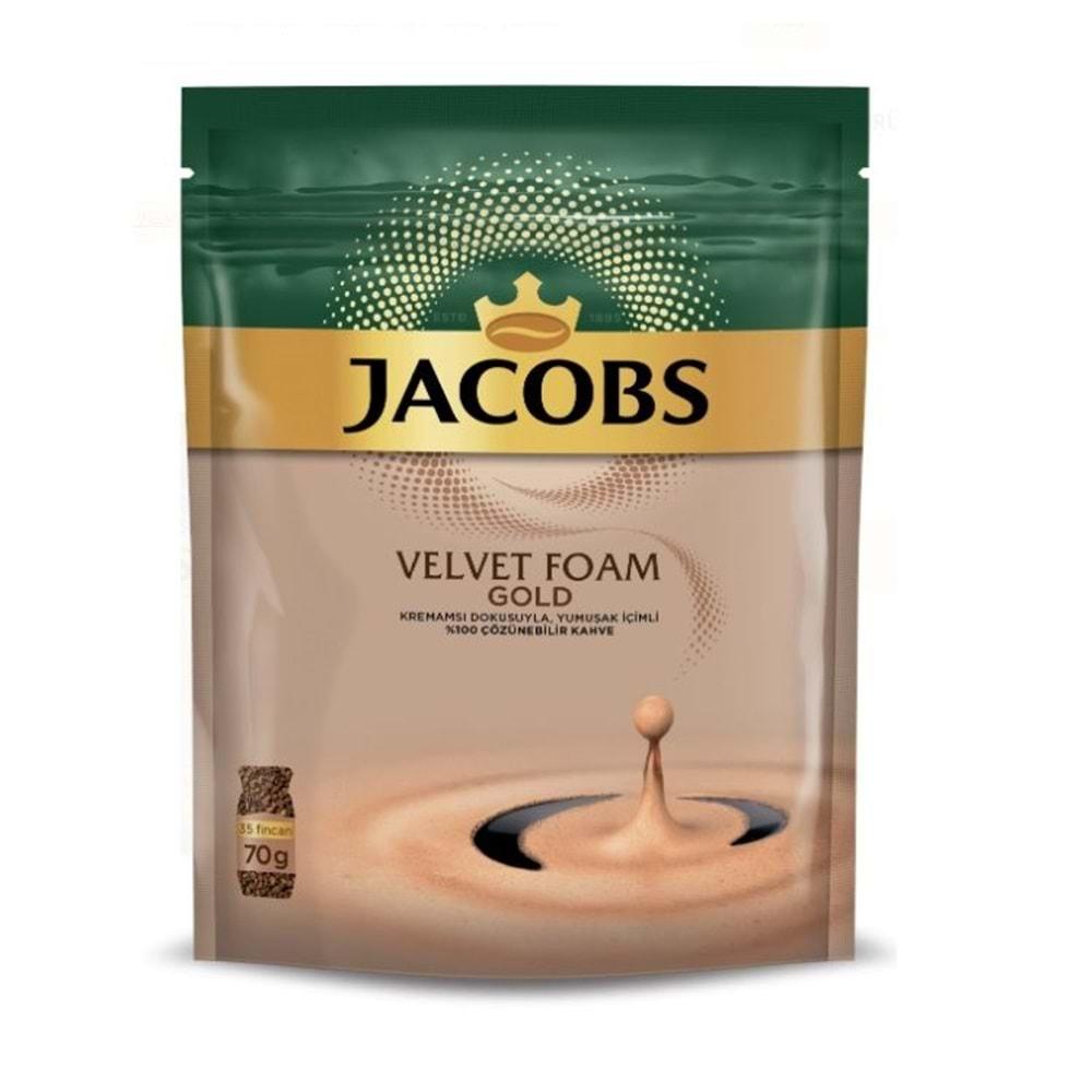 Jacobs Velvet Gold Foam Kahve 70GR (3 Lü Set)