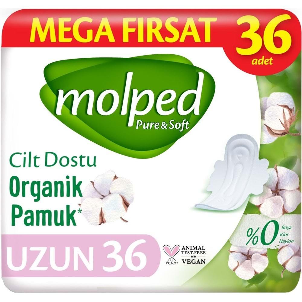 Molped Pure&Soft Hijyenik Ped Uzun 144 (4PK*36) Adet Mega Pk