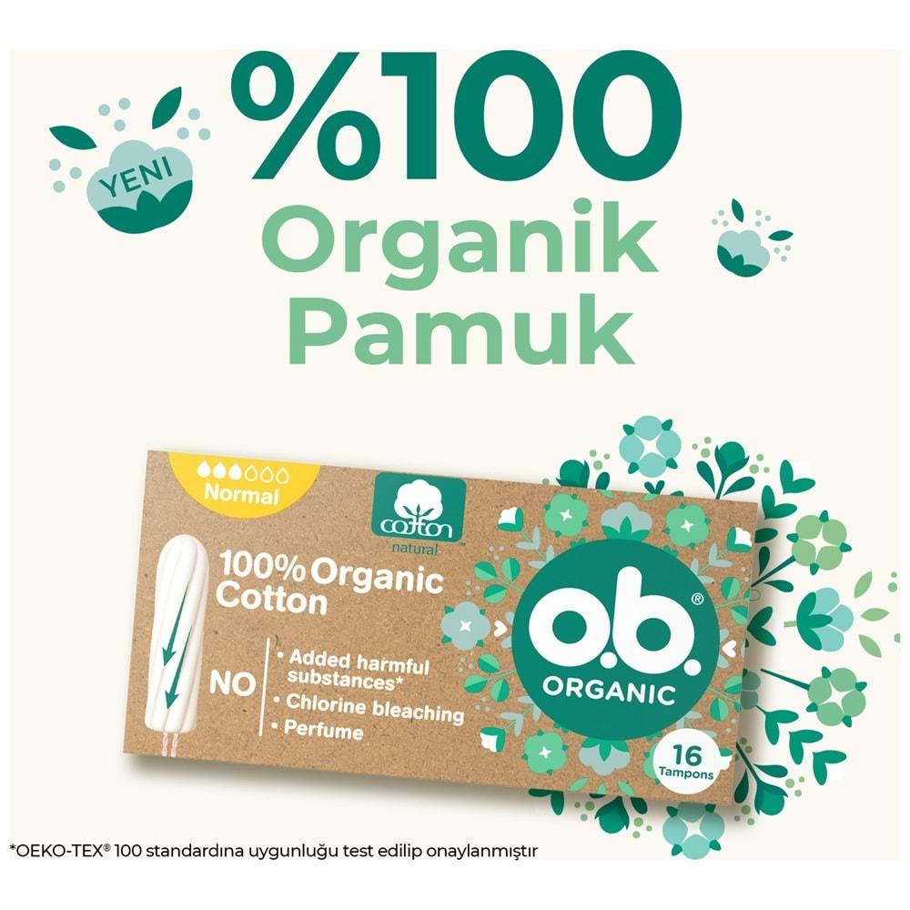 O.B Organic Normal Tampon 96 Lı Set (6PK*16)