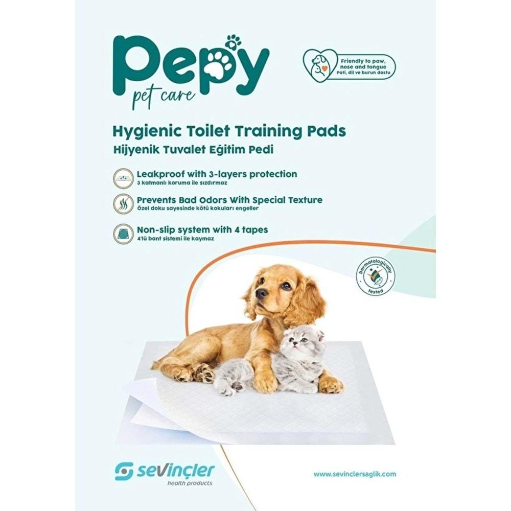 Pepy Evcil Hayvan Tuvalet Eğitim Pedi 60*90CM 150 Adet (5PK*30)