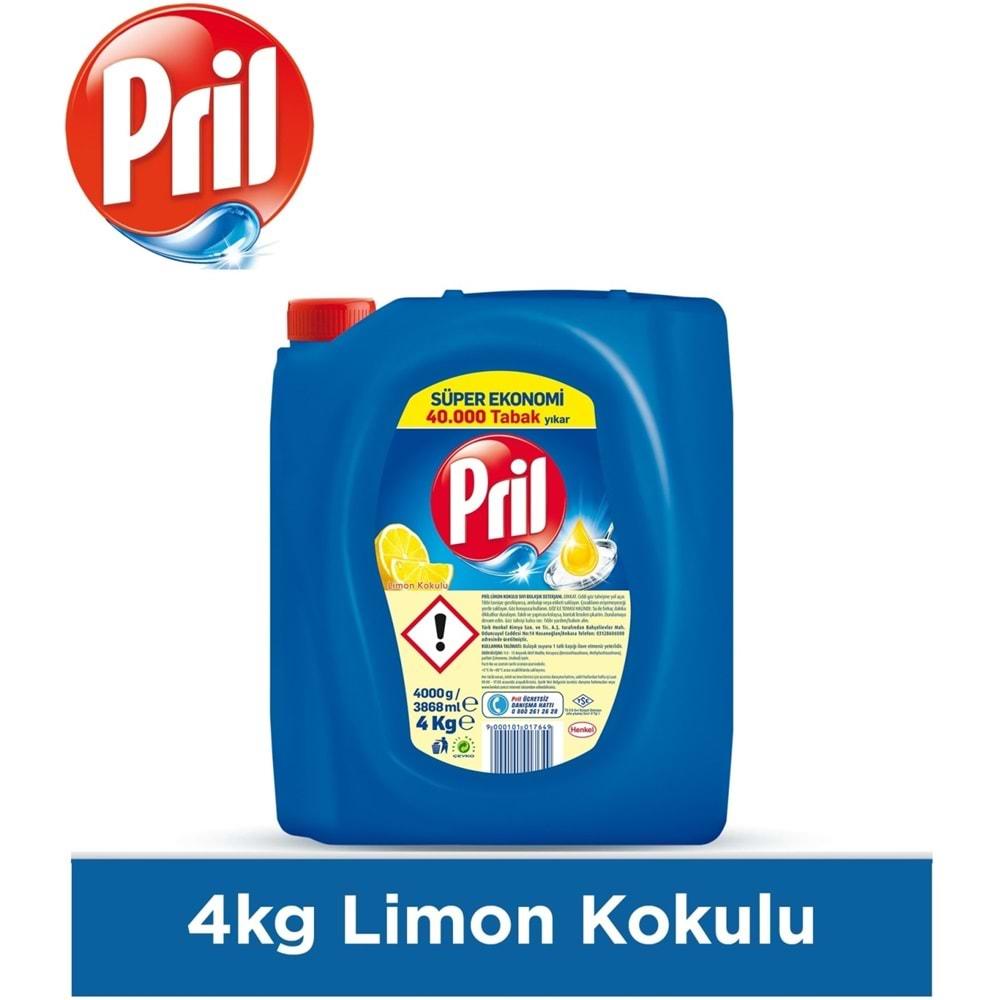 Pril Sıvı Bulaşık Deterjanı 16LT Limon (1 Koli)