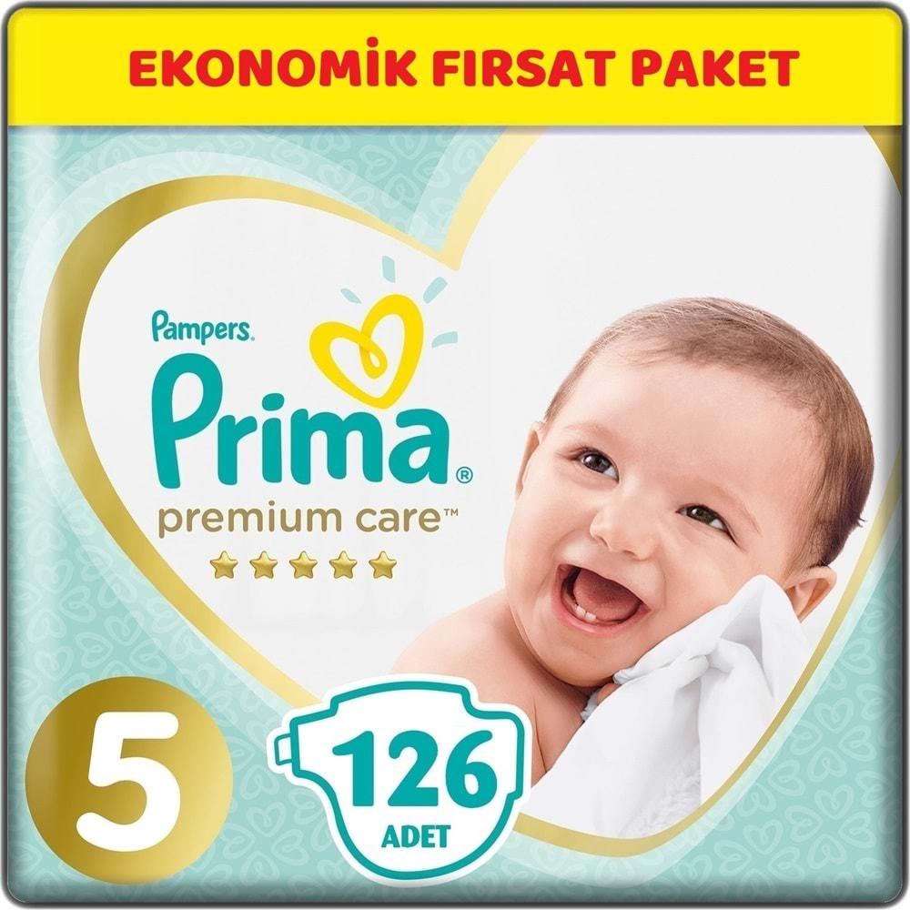 Prima Premium Care Bebek bezi Beden:5 (11-16Kg) Junior 126 Adet Ekonomik Fırsat Pk