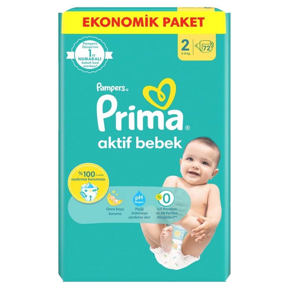 Prima Bebek Bezi Beden:2 (4-8Kg) Mini 576 Adet Ultra Ekonomik Fırsat Pk
