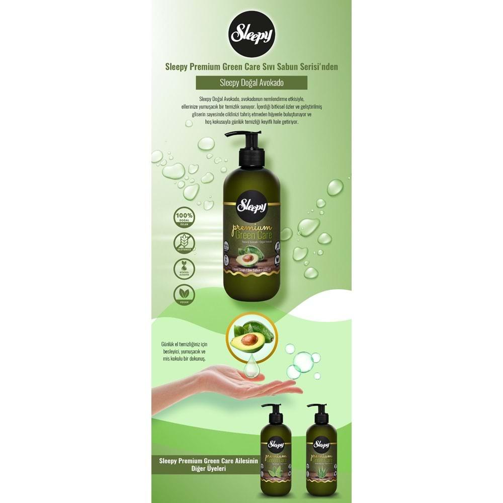 Sleepy Sıvı Sabun Premium 500ML Karma Doğal Adaçayı/Hindistan Cevizi/Lotus Çiçeği (12 Li Set)