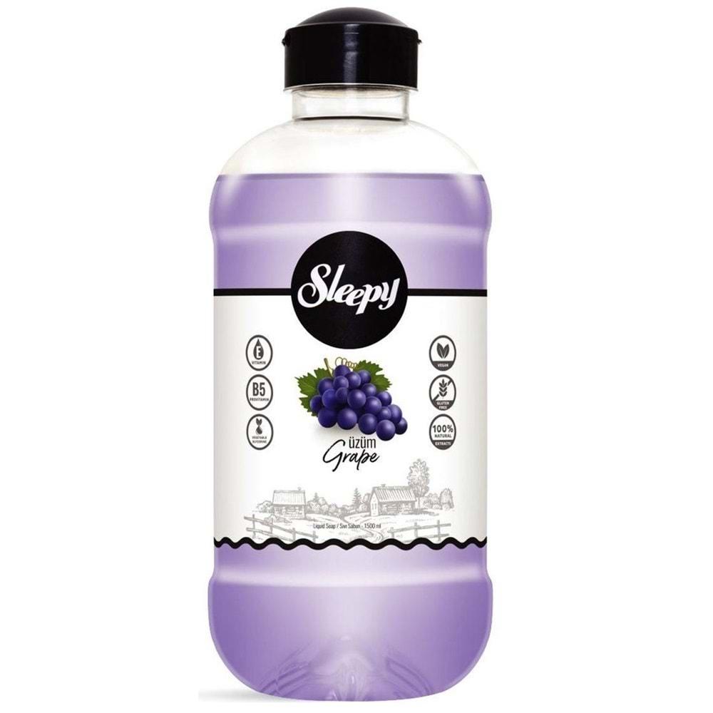 Sleepy Sıvı Sabun 1500ML Grape/Üzüm (6 Lı Set)