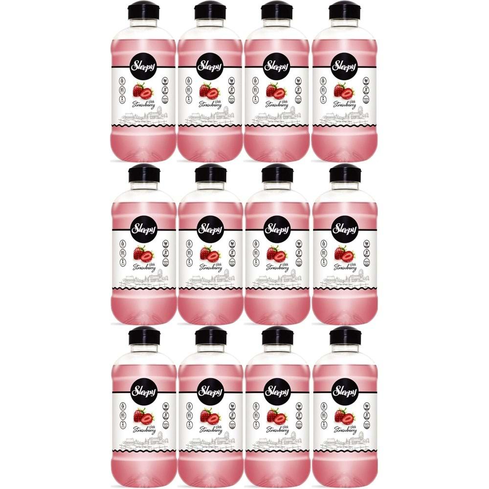 Sleepy Sıvı Sabun 1500ML Strawberry/Çilek (12 Li Set)