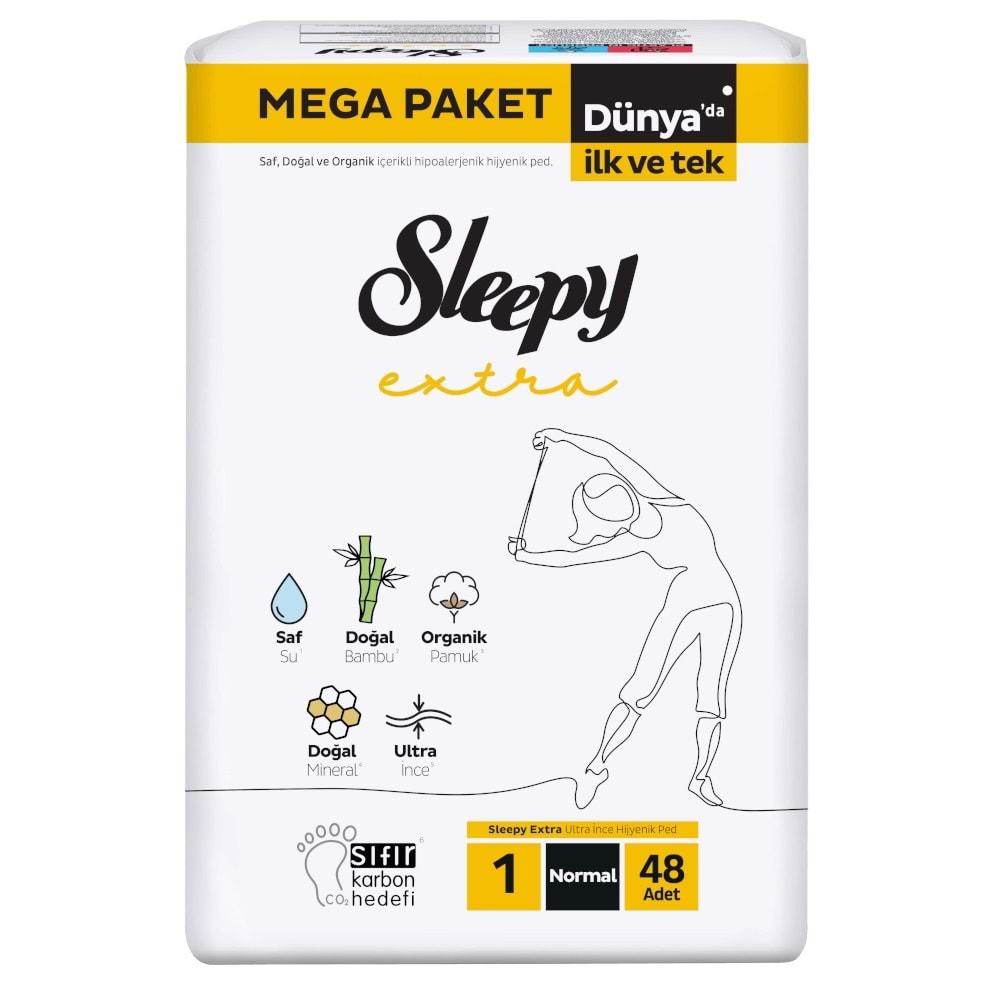 Sleepy Extra Hijyenik Ped Normal 96 Adet Mega Pk (2PK*48)