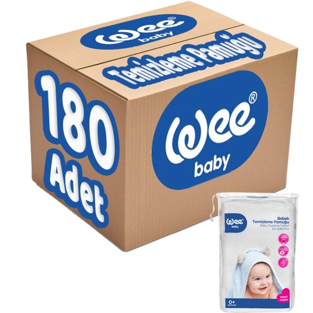 Wee Baby Bebek Temizleme Pamuğu 180 Adet (3PK*60)