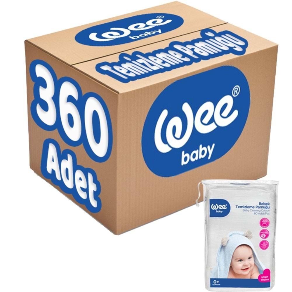 Wee Baby Bebek Temizleme Pamuğu 360 Adet (6PK*60)