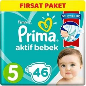 Prima Bebek Bezi Beden:5 (11-16Kg) Junior 46 Adet Ekonomik Pk