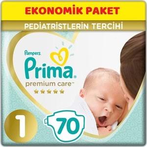 Prima Premium Care Bebek Bezi Beden:1 (2-5Kg) Yeni Doğan 70 Adet Ekonomik Pk