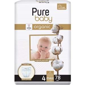 Pure Baby Bebek Bezi Beden:4 (7-16KG) Maxi 78 Adet Fırsat Pk