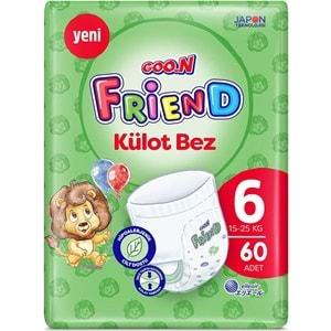 Goon Friend Külot Bebek Bezi Beden:6 (15-25KG) Extra Large 60 Adet Fırsat Pk