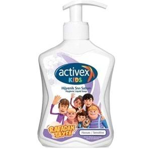 Activex Antibakteriyel Sıvı Sabun Hassas/Sensitive 300ML Pompalı (Rafadan Tayfa Serisi) (12 Li Set)
