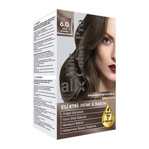 Alix 50ML Kit Saç Boyası 6.0 Koyu Kumral (4 Lü Set)