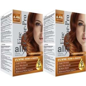 Alix 50ML Kit Saç Boyası 6.46 Kor Bakır (2 Li Set)