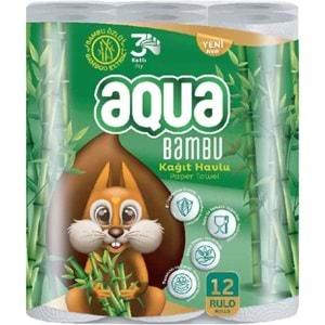 Aqua Kağıt Havlu 3 Katlı 36 Lı Set Bambu (3PK*12)